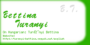 bettina turanyi business card
